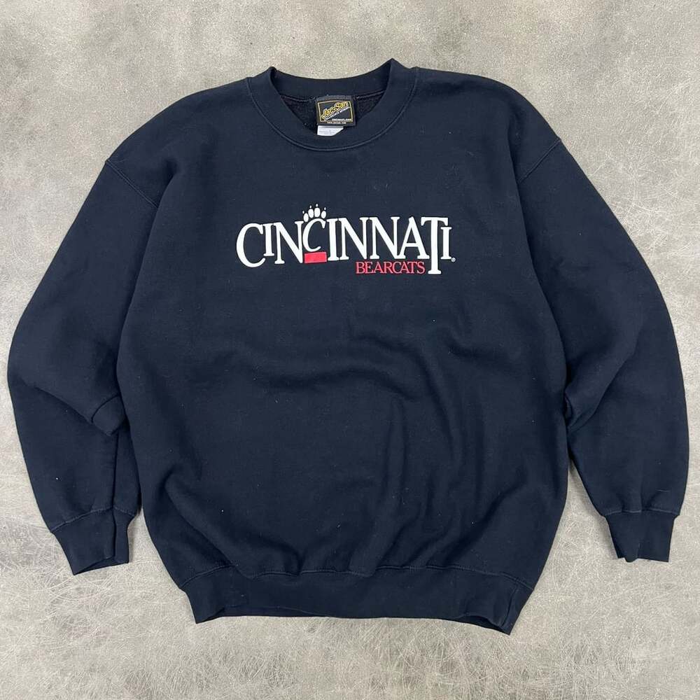 Vintage Jac-San Cincinnati Bearcats Sweatshirt Size L Black